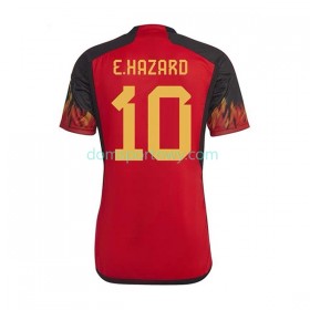 Koszulka Belgia Hazard 10 Domowe Koszulki Piłkarskie World Cup 2022 Krótki Rękaw